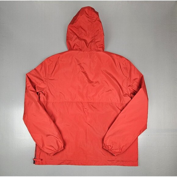 Tommy Hilfiger Denim Mens XL. Windbreaker Qt Zip Hooded Red Pullover Y2K‎ Jacket - Picture 7 of 7
